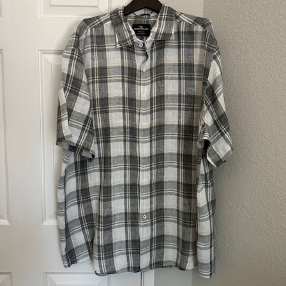 Rodd & Gunn short sleeve button down shirt, Size 3XL
